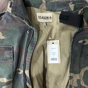 Yeezy season 4 camo military jacket
